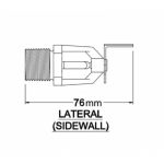 Sprinkler Standard K80 - 12 Cromado 68ºC - Lateral (SideWall) - MH157