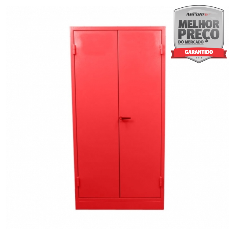 Armário Corta Fogo tipo Standard - Duas Portas 200 x 100x 45cm Vermelho Combustível Classe III - MH377