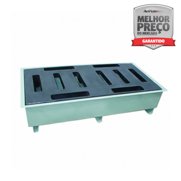 Pallet de Contenção p 2 Tambores - Baixo Perfil - Aço Carbono - MH468