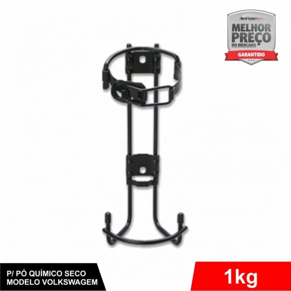 Suporte de Extintor Veicular Preto- Mod. Universal Volkswagen - PQS 1 KG - CS012