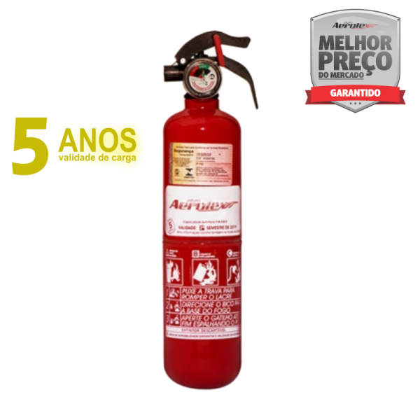 Extintor Pó - ABC - VEICULAR E MARÍTIMO - 1A-5B - EN035 - 1Kg - Uso Veicular - Linha Ford