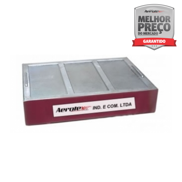 Contentor de Pingos Anti Chama Com Revestimento - Aço Inox AISI 304 - 40 x 30 x 8 CM - MH364