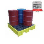 Pallet de Contenção para 2 Tambores - Modelo Universal - Polietileno - MH469