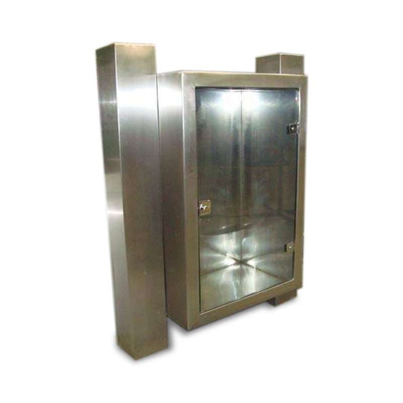 Pedestal Duplo para Abrigo de Hidrante Aço Inox 90x60x17cm 1,50m - MH444